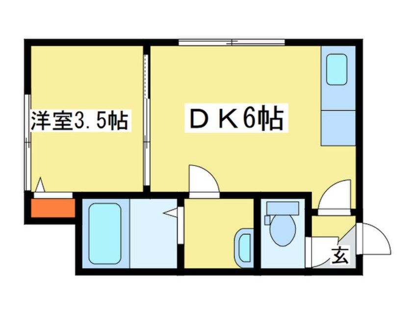 間取図 Ｎｏｒｔｈ１０