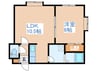 シャ－ブル３８ 1LDKの間取り