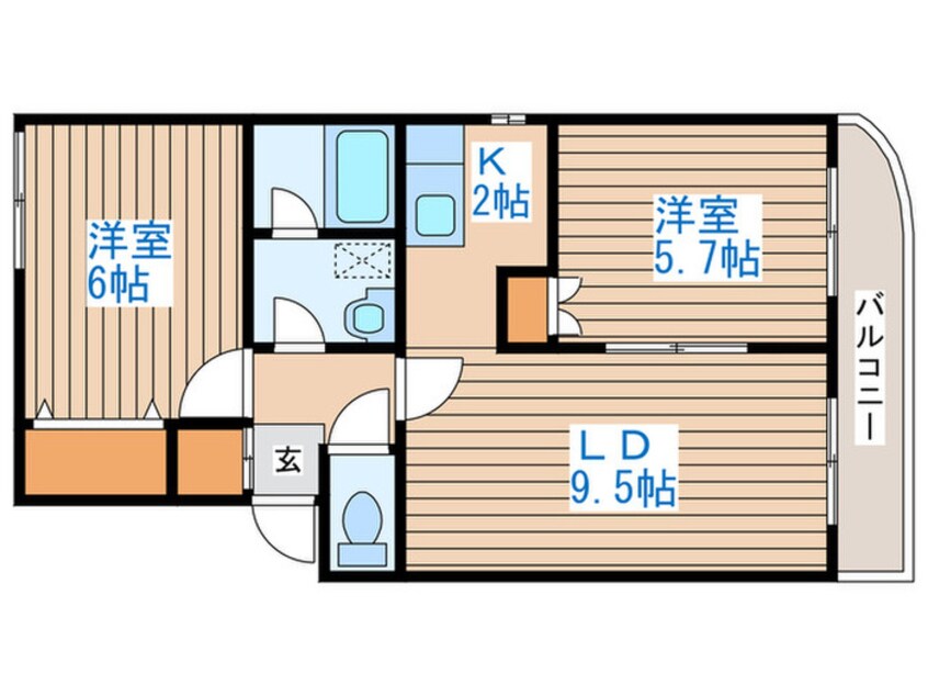 間取図 レオ西町