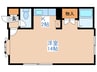 パ－ク３１１ 1Kの間取り