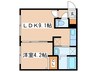 Wynn白石 1LDKの間取り
