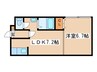 エフォ－ト麻生 1LDKの間取り