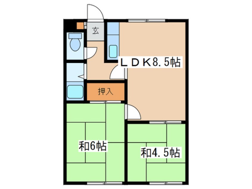 間取図 第１二見マンション