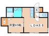 アール南郷１６ 1LDKの間取り