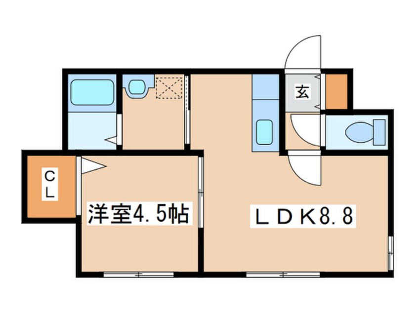 間取図 アール南郷１６