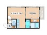 カハラ白石 1LDKの間取り