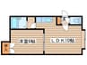 シャネル新琴似壱番館 1LDKの間取り