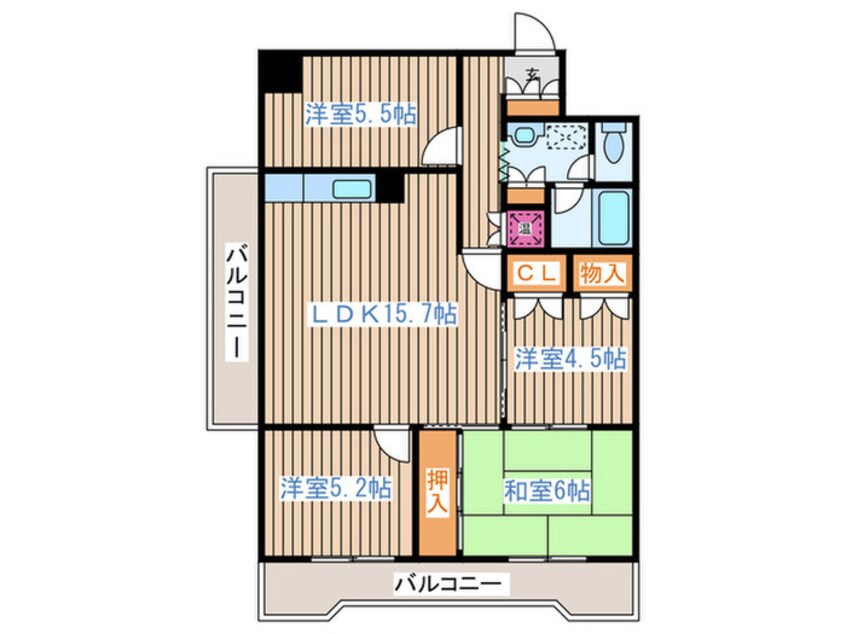 間取図 朝日プラザ偕楽園（602）