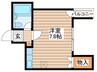 第５松井ビル 1Rの間取り