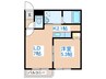 オ－シャンヴィレッジ西町 1LDKの間取り