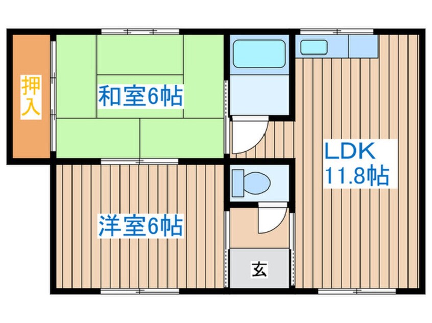 間取図 丸勝ハイツ