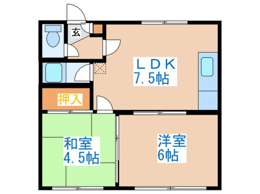 間取図 コーポ圓