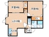 ＰＲＩＭＥ北郷Ｂ 2LDKの間取り