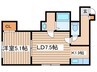 Ｆ－ＳＴＡＧＥ麻生 1LDKの間取り