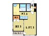 サンライト南5条 1LDKの間取り