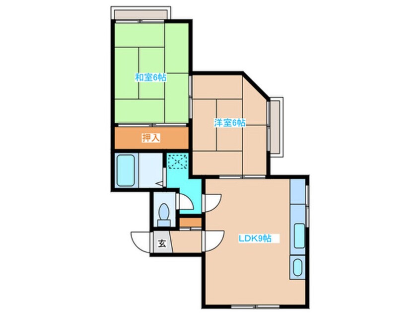 間取図 旭ヶ丘ハイツ