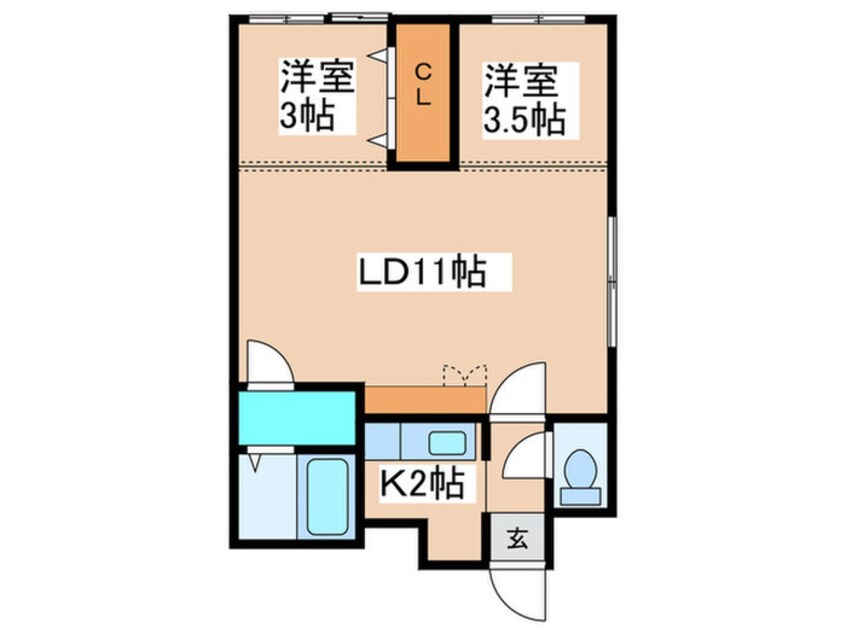 間取図 カ－ルトンコ－ト