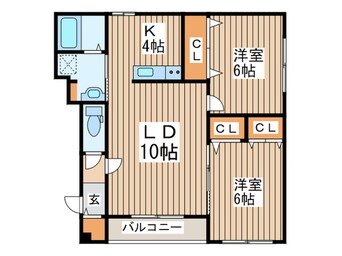 間取図 グランメール　シュシュ