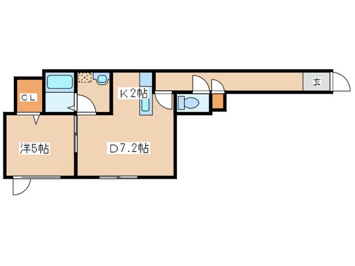 間取り図 プルメリア菊水上町