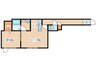 プルメリア菊水上町 1DKの間取り