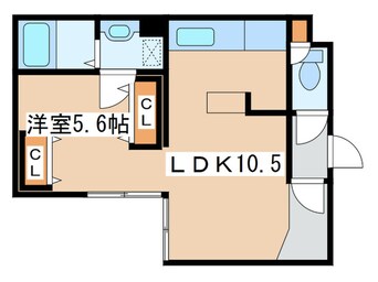 間取図 ドゥエ　カーサ　コモド