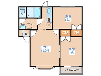 間取図 エクセレント藤野Ⅱ