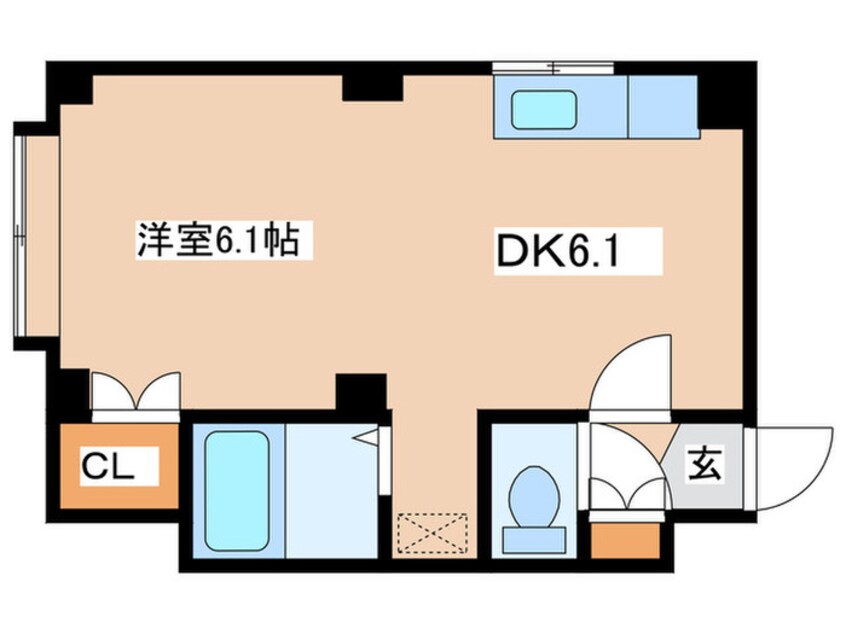 間取図 ハーベスト１９B