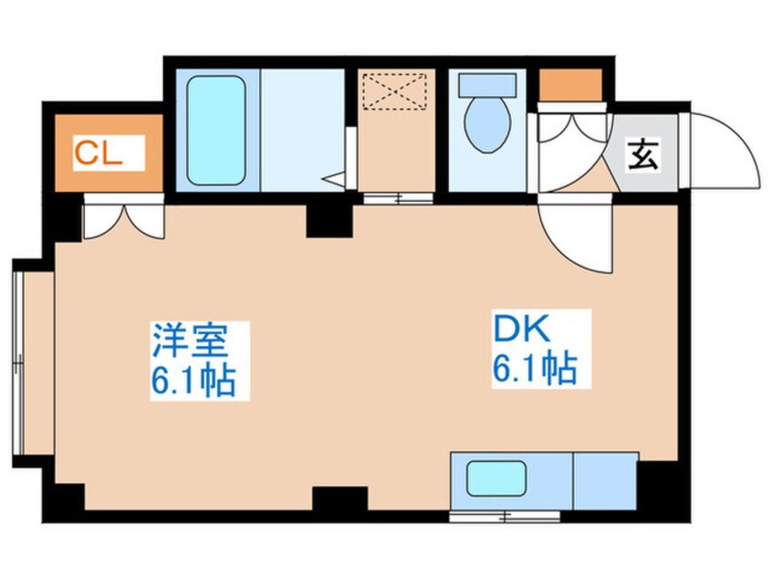 間取図 ハーベスト１９B