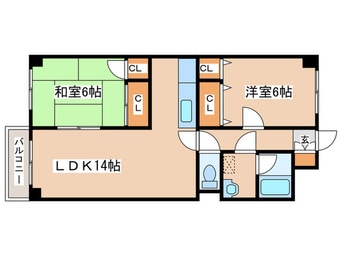 間取図 ＦＬＡＴ57