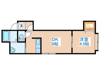 間取図 デジール発寒南