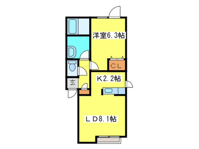 間取図 グラシア・フィスＣ