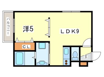 間取図 アルファスクエア大通西17