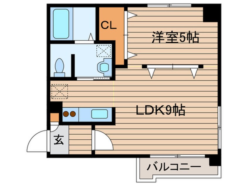 間取図 アルファスクエア大通西17