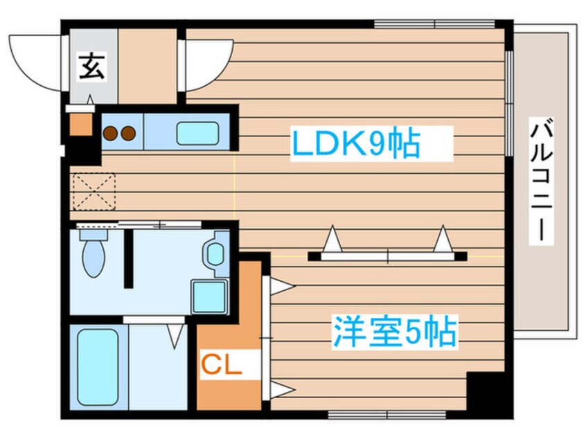 間取図 アルファスクエア大通西17