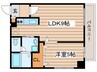 アルファスクエア大通西17 1LDKの間取り
