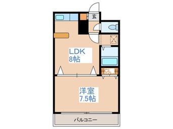 間取図 メ－プル北２７条