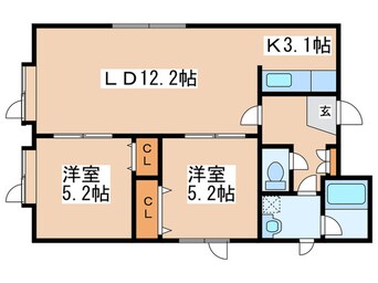 間取図 ステラガーデン山鼻