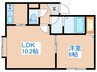クレール 1LDKの間取り