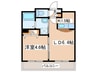 Luna 26 1LDKの間取り