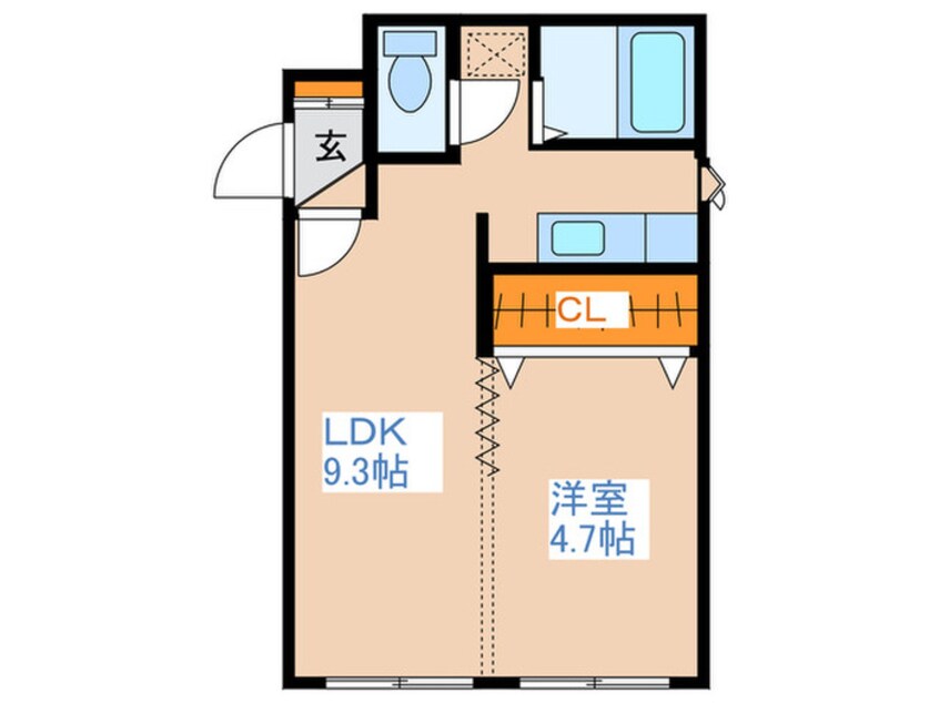 間取図 メゾンエクレ－レ澄川