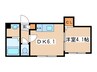 ＶＩＬＬＡ北２７条 1DKの間取り
