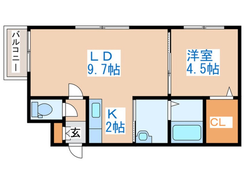 間取図 レジーナ南４条