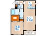 レジーナ南４条 1LDKの間取り