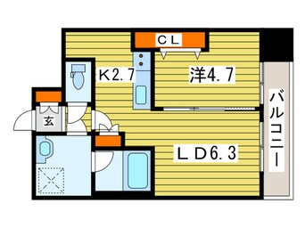 間取図 Ｃｌａｒｋ　Ｎｏｒｄ