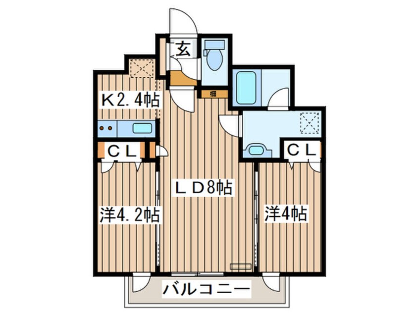 間取図 Ｃｌａｒｋ　Ｎｏｒｄ