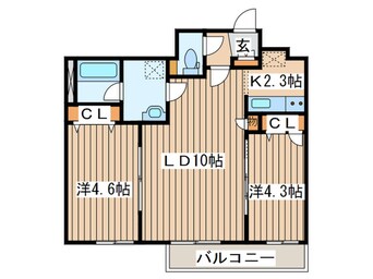 間取図 Ｃｌａｒｋ　Ｎｏｒｄ