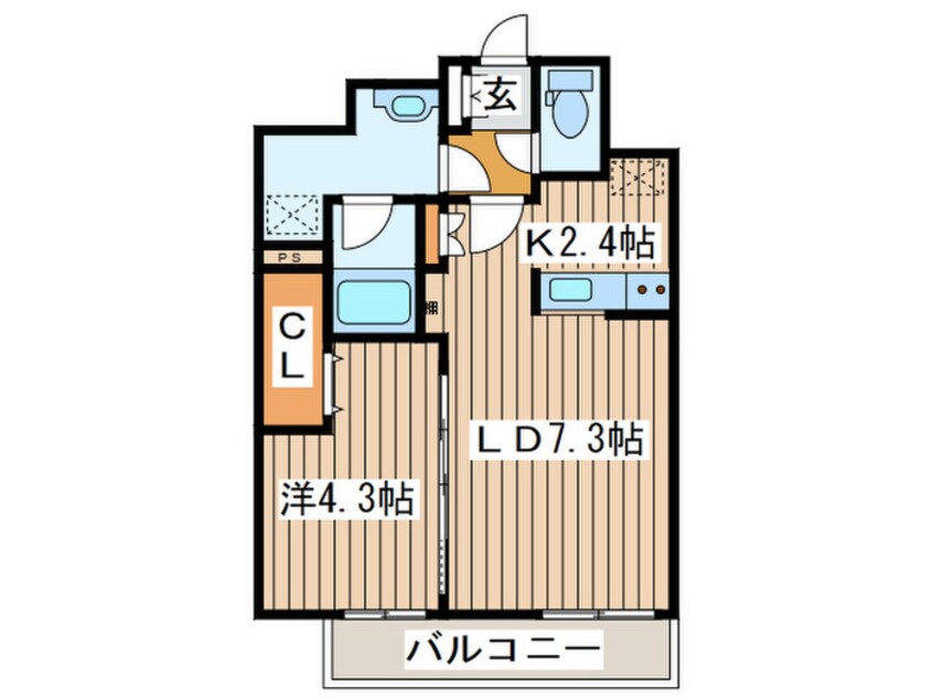 間取図 Ｃｌａｒｋ　Ｎｏｒｄ