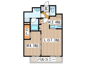 間取図 Ｃｌａｒｋ　Ｎｏｒｄ