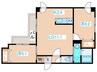 トロイメライ伏見 2LDKの間取り
