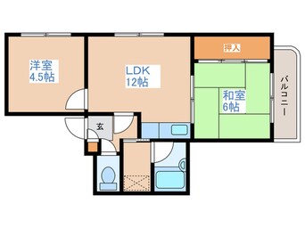 間取図 ブル－ムハイツ